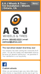 Mobile Screenshot of ajwheels.com